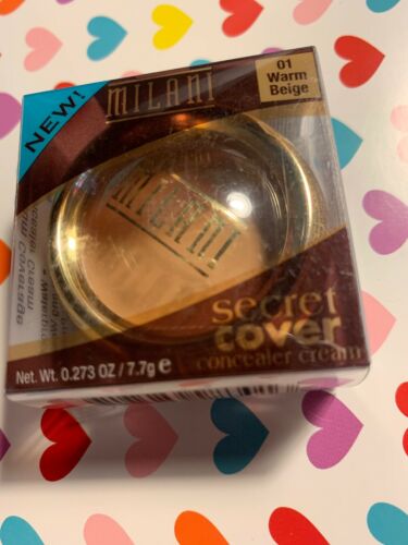 Milani concealer SECRET COVER #01 Warm Beige Cream Concealer Free Shipping