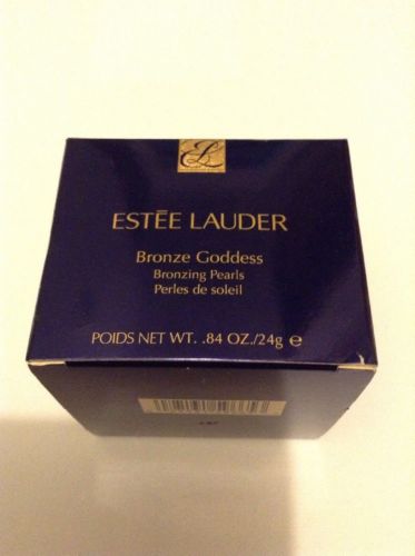 NIB Estee Lauder Bronze Goddess Bronzing Pearls with Brush Shimmer Full Size