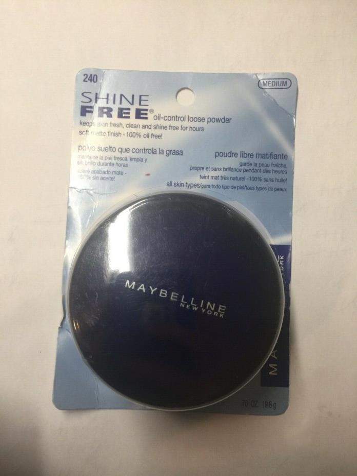 (1) Maybelline Shine Free Oil-Control Loose Powder, 240 Medium