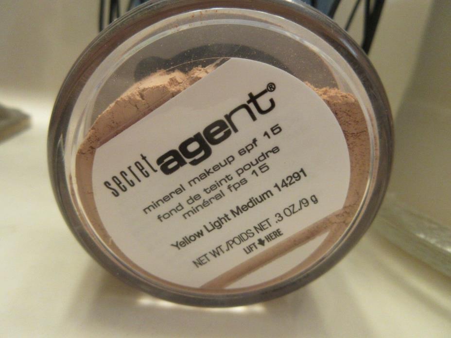 BeautiControl Secret Agent Mineral Makeup SPF 15-Yellow Light Medium 14291!