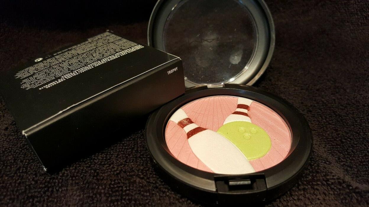 Mac Cosmetics Pearlmatte Face Powder Blush TROPHY IT'S a STRIKE NEW in BOX