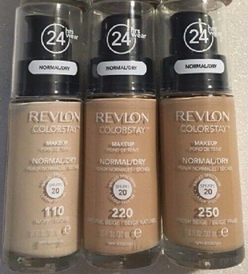 (1) Revlon Liquid Foundation Colorstay Makeup Pump Normal Dry You Choose