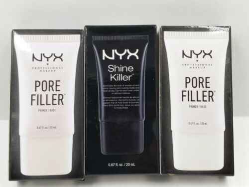NYX Professional Makeup Pore Filler(2X) & Shine Killer (1X), 0.67 Ounce