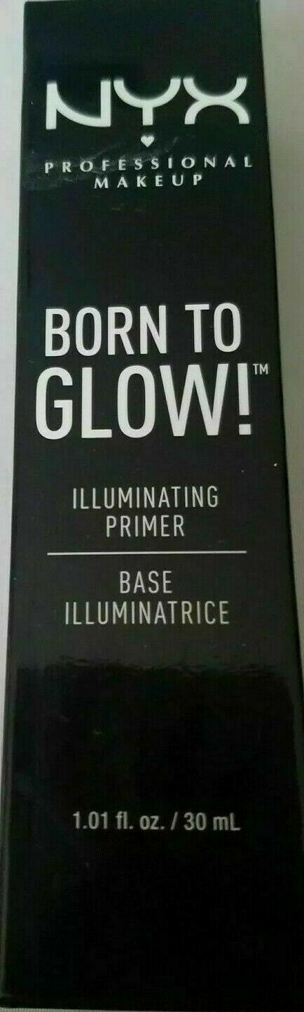 NYX Born to Glow Illuminating Primer, BTGP01 White Sealed NEW 1.01 fl oz