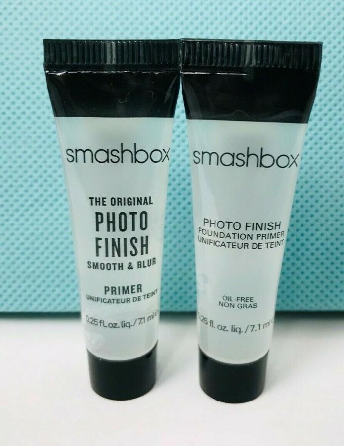 Set of 2 SMASHBOX Photo Finish Foundation Primer- Smooth & Blur Travel Size