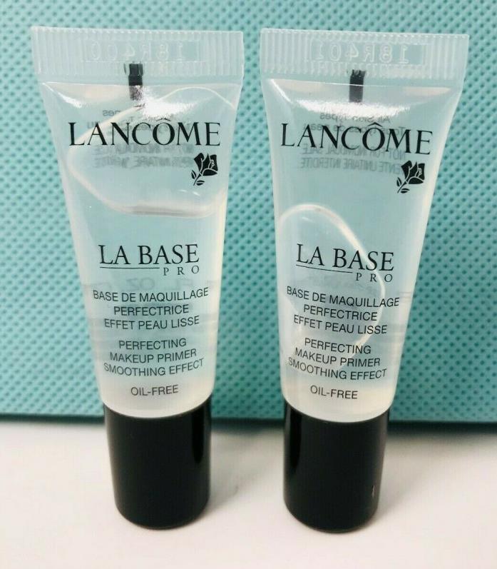 2 Lancome La Base Pro Perfecting Makeup Primer Smoothing Effect .23 oz/7 ml Each