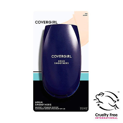 (Ivory) - COVERGIRL Smoothers AquaSmooth Makeup Foundation, Ivory 705, 10ml