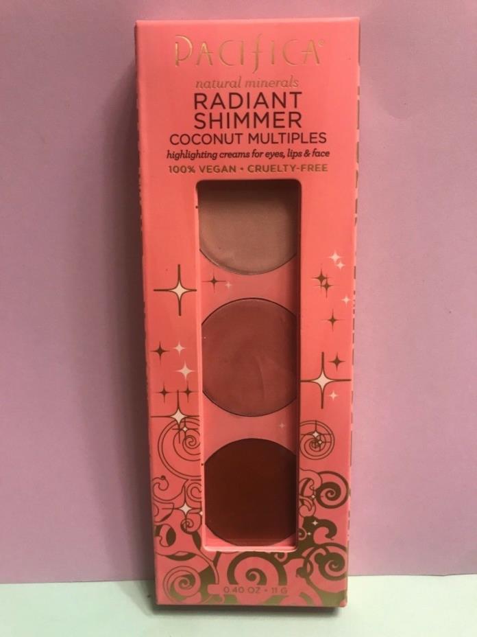 Pacifica Natural Minerals Radiant Shimmer Natural Vegan High End Full Size NEW