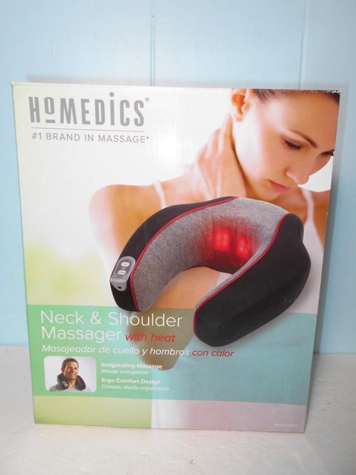 HoMedics Neck & Shoulder Massager with Heat AC Adaptor Included Batteries New