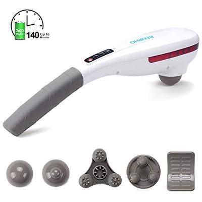 Rechargeable Health Care Cordless Handheld Massager - RENPHO Portable Wireless