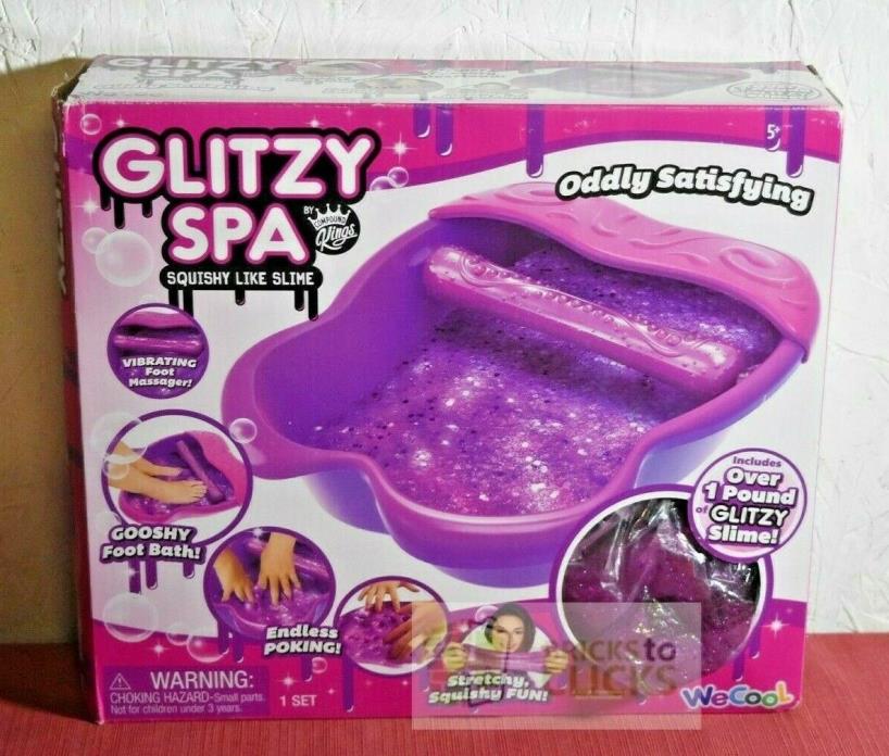 Glitzy Spa Vibrating We Cool Toy (Includes 1 Pound of Glitzy Slime) Purple