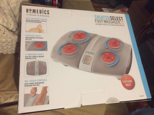 Homedics Shiatsu Select Foot Massager with Heat New Open Box