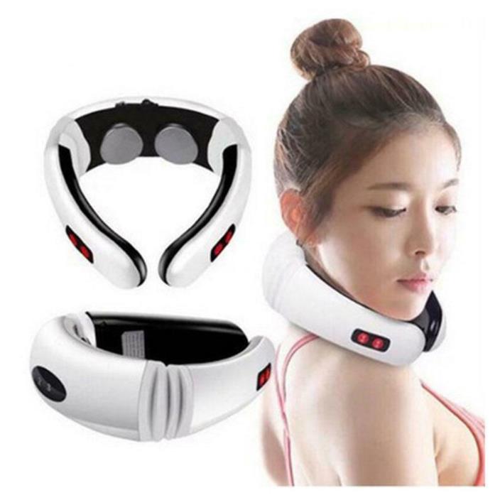 Electric Pulse Massager Cervical Vertebra Magnetic Therapy Pain Relief IXH4 02