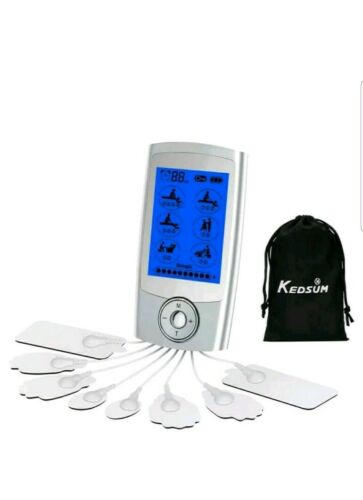Kedsum Rechargeable 16 Modes Tens Unit With 8 Pads, Pain Relief Machine Electric