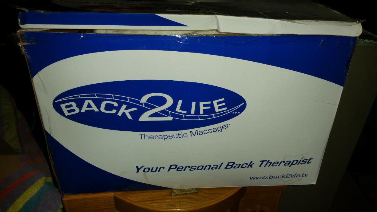 NEW BACK2LIFE Continuous Motion Therapeutic plus Bonus Memory Foam Back Pillow!!