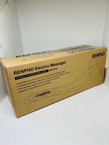 Renpho Electric Cordless Full Body Massager EM-2016C Rechargeable Long Handle