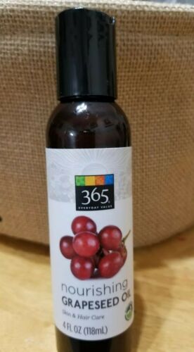 Grapeseed Oil 4oz 100% natural for skin hair care holistic healthy lifestyle