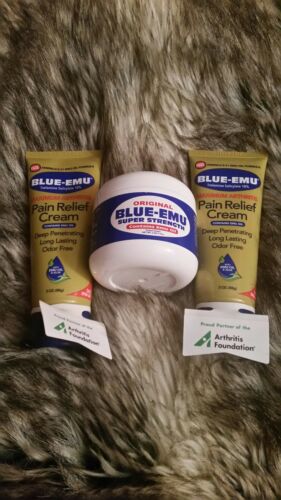 BLUE EMU PAIN RELIEF CREAM LOT OF 3