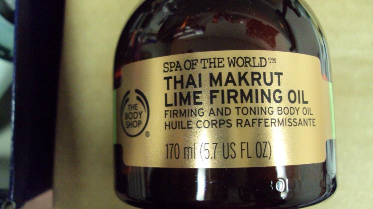 The Body Shop SPA OF THE WORLD THAI MAKRUT LIME FIRMING & TONING BODY OIL 5.7 OZ