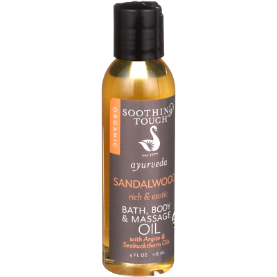 Soothing Touch Massage Oil, Bath and Body Works Massage Oil Sandalwood 4 oz