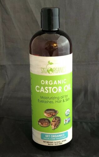 Organic Castor Oil, Sky Organics, Facial Care Collection, 100% Pure, 16oz