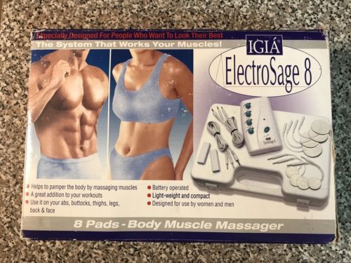 IGIÁ ELECTRO SAGE 8 BODY MUSCLE MASSAGER 8 CONTROL PAD 4 CONTROL DIALS MASSAGE