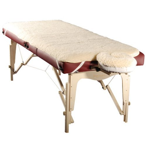 Massage Table Fleece Pad Set Hypo-Allergenic Soft Topping Elastic Corners Straps