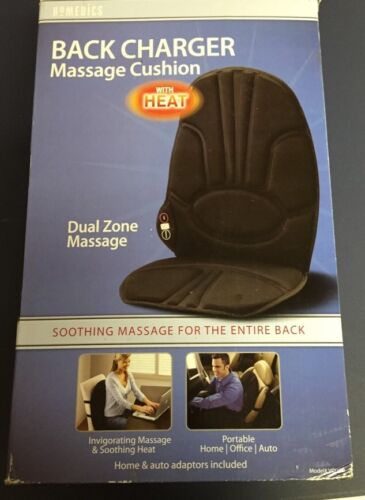 HoMedics Back Charger Massage Cushion With Heat Model VC 100 Dual Zone Massage