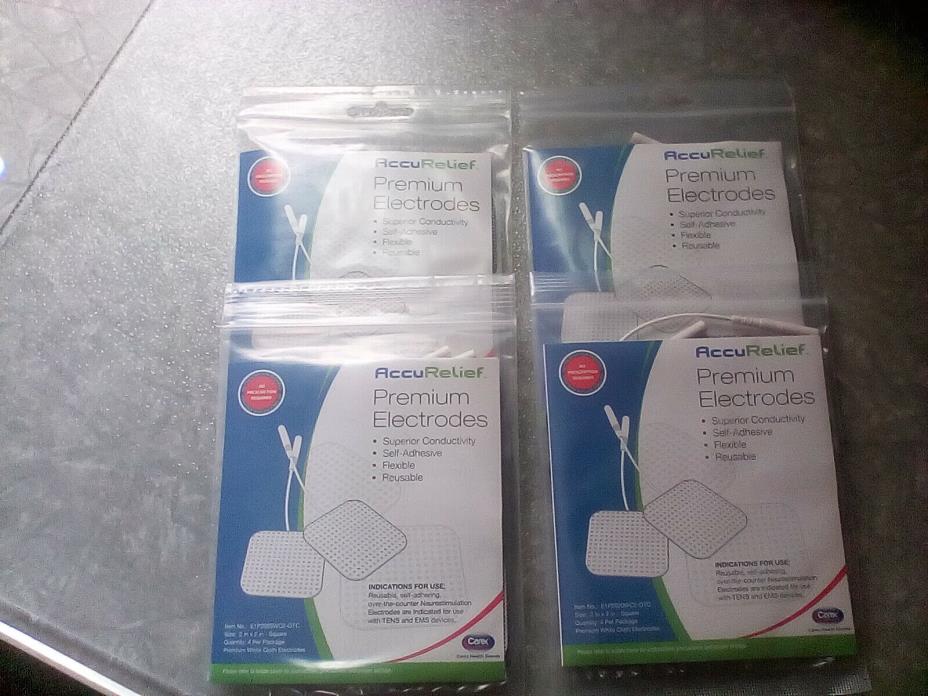 AccuRelief Premium Electrodes. Pads for TENS & EMS devices. Set of 14.