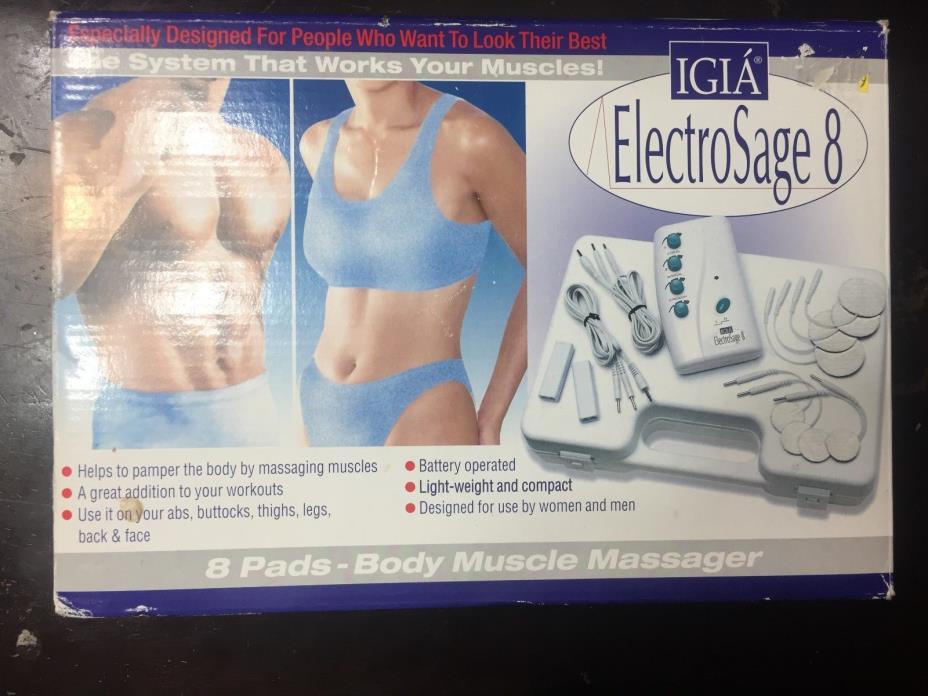 IGIA electro sage 8 Muscle Massager New Years Resolution! FREE SHIPPING