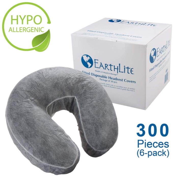 EARTHLITE Fitted Disposable Face Cradle Covers 300 Count - Medical-Grade, Soft