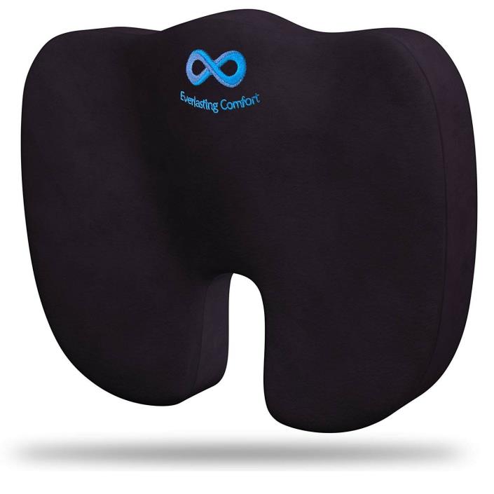 Everlasting Comfort Seat Cushion - Relieve Back, Sciatica, Coccyx and Tailbone