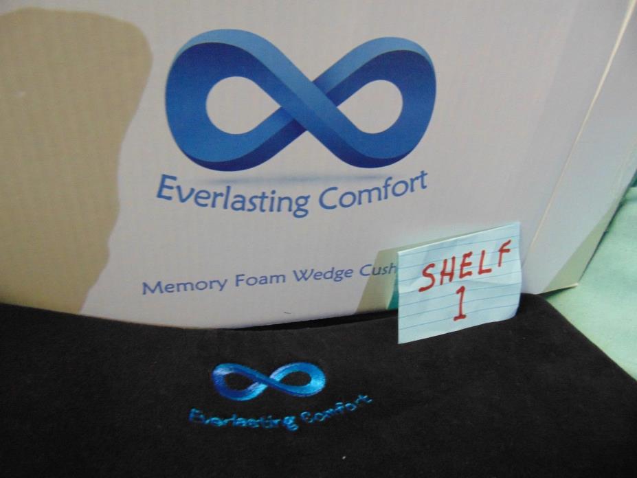 Everlasting Comfort 100% Pure Memory Foam Wedge Seat Cushion