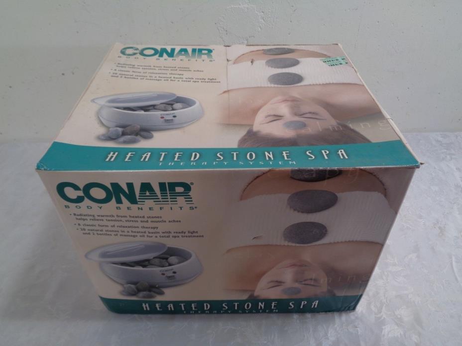 Conair Body Benefits Heated Stone Spa New In Open Box Complete Model HR10