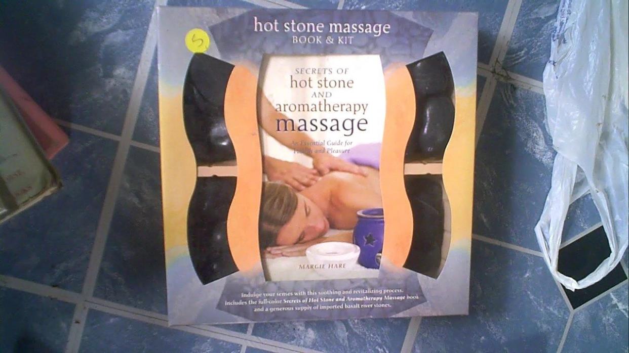 Hot Stone Massage Kit Margie Hare Book Secrets of Hot Stone & aromatherapy