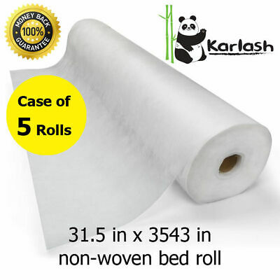 Karlash Disposable Non Woven Bed Sheet Roll Massage table Paper (Case of 5 Roll)
