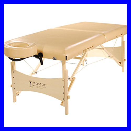 Master Massage Balboa Luster Upholstery Portable Table Package Cream 30 Inch