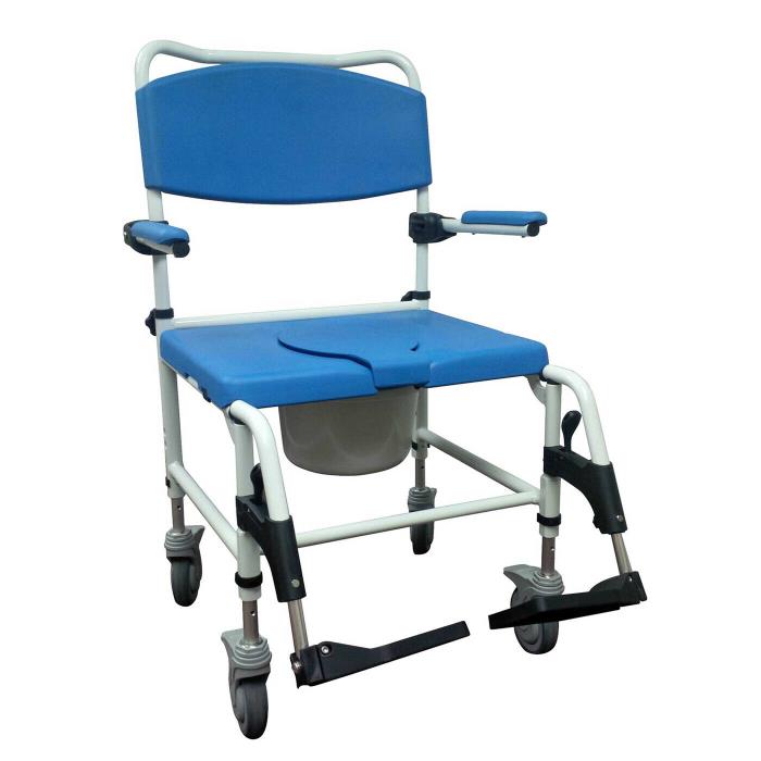 Drive Medical Aluminum Bariatric Rehab Shower Commode Chair