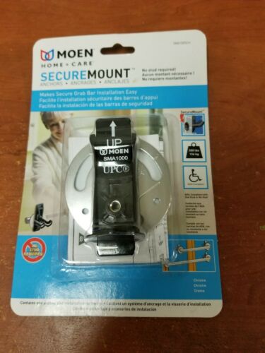 Moen Home Care Secure Mount Anchor Bathroom Safety SMA1005CH NEW