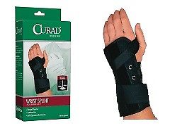Curad Wrist Suede Lace-Up Splint Large Right 19800RLD, New