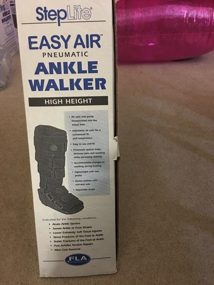 NEW IN BOX Step Lite Easy Air Pneumatic Ankle Walker FLA HIGH Height Size M