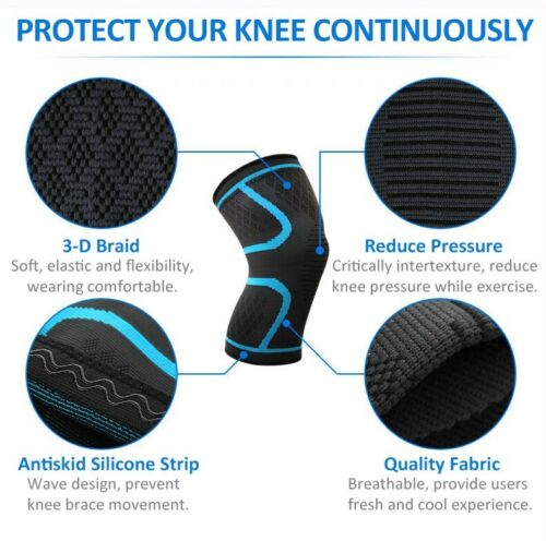 Knee compression sleeve brace support