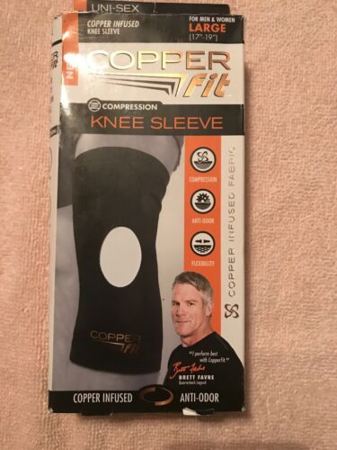 Copper Fit Copper Infused Compression Knee Sleeve | Large | Unisex | CFKL021517