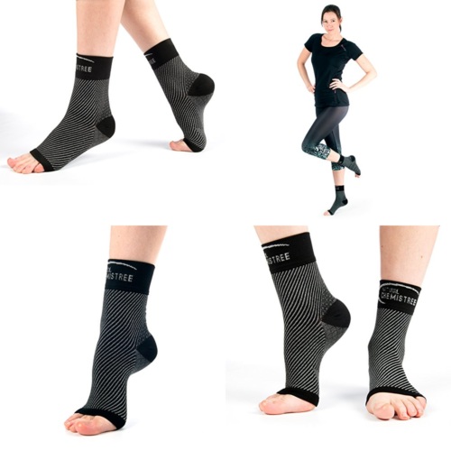 Plantar Fasciitis Ankle Brace Compression Socks W Arch Support For Heel & Ft Pai