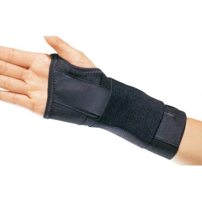 DJO Wrist Support PROCARE CTS Contoured Cotton / Elastic Right Hand Black Large