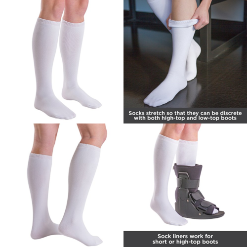 Replacement Sock Liner For Orthopedic Walking Boots Medical Tube Socks To Wear U