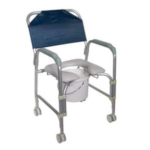 NEW DRIVE MEDICAL 6VBRzg1 1 CA/1 EA 11114KD-1 Aluminum Shower Chair and Commode