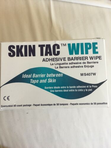 NEW Skin Tac™ Adhesive Barrier Wipes 50 count FREE SHIPPING