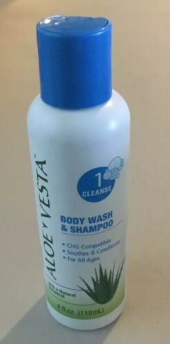 NEW ConvaTec Aloe Vesta Body Wash and Shampoo 4 oz