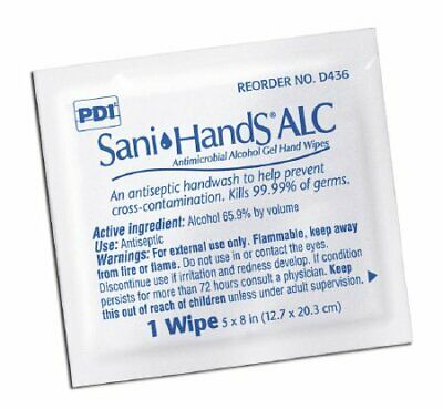 SANI-DEX HAND WIPES POUCH D43600 by BND 00100 CROSSTEX BRANDED
